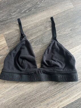 (9) Calvin Klein Black Bralette - Soft Cotton Comfort